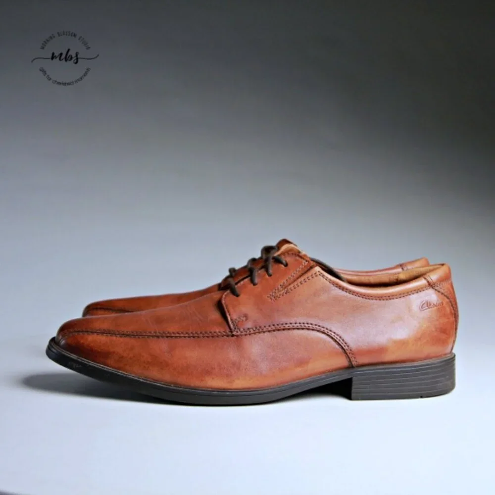 Clarks Tilden Walk Leather Oxford Brown Tan‎ Men 12